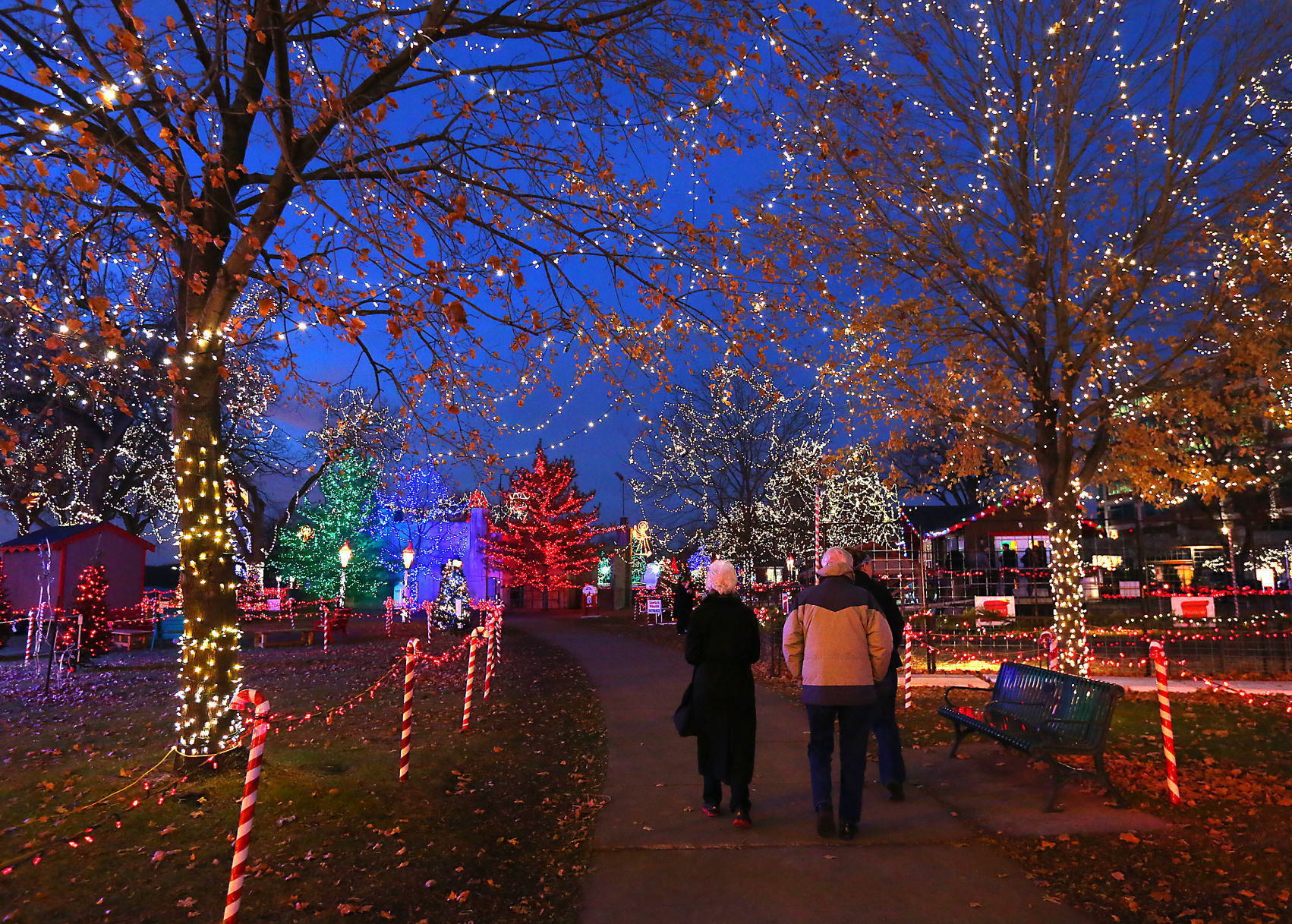 2017 Rotary Lights display in Riverside Park